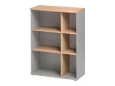 Bibliothèque JAZZ+ - L80 x H112 x P39 - 6 niches - Hêtre