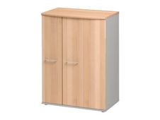 Armoire haute JAZZ+ - L80 x H112 x P48 - 3 portes - Hêtre