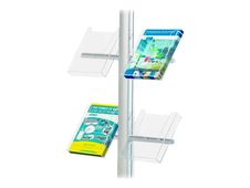 INOVSHOP - 8 Bacs inclinés pour porte-brochures A4 PBINC