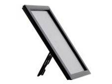 INOVSHOP Ecoframe - Cadre porte-affiche clippant à poser ou à fixer au mur - A6 - noir