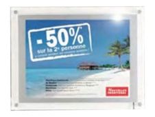 INOVSHOP Plexiled - Cadre LED en plexi A3