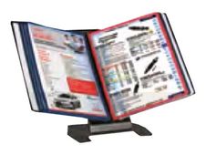 INOVSHOP - Lutrin de comptoir en métal - vendu sans les pochettes - noir