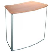Promocome - Comptoir d'exposition effet bois - 106 x 93 x 58 cm