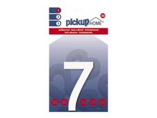 Pickup Home 3D Rio - Étiquette autocollante 60 mm - Chiffre 6 - blanc