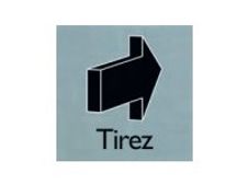 Pickup Alulook - Pictogramme Tirez - 80 x 80 mm