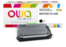 Cartouche laser remanufacturée Brother TN3480 - noir - Owa
