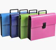 Exacompta Iderama - Classeur ménager (valisette trieur) 12 onglets - disponible dans différentes couleurs