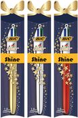 BIC 4 Couleurs Shine - Stylo à bille 4 couleurs - disponible dans différentes couleurs