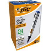 BIC MARKING 2300 - Pack de 12 marqueurs permanents - pointe biseau - bleu