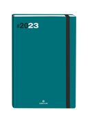 Agenda à élastique Flex - 1 semaine sur 2 pages - 17 x 24,5 cm - émeraude - Oberthur