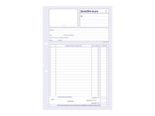 ELVE - Carnet de devis/offre de prix - 50 dupli - A4