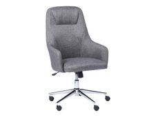 Fauteuil de bureau confortable - en polyester - gris - SUPERIOR