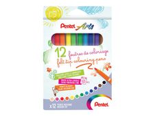 Pentel - 12 Feutres - ultra lavables