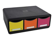 Exacompta Toolbox - Module de classement à l'italienne 3 tiroirs - arlequin