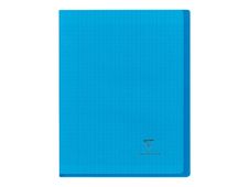 Clairefontaine Koverbook - Cahier polypro A4 (21x29,7 cm) - 96 pages - grands carreaux (Seyes) - bleu