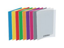 Conquérant Classique - Cahier polypro A4 (21x29,7cm) - 96 pages - grands carreaux (Seyes) - disponible dans différentes couleurs