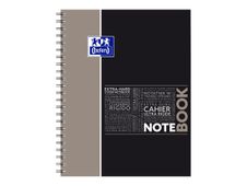 Oxford Etudiants - Cahier Notebook A4+ (24 x 29,7 cm) - 160 pages - grands carreaux (Seyes) - double spirale - disponible dans différentes couleurs
