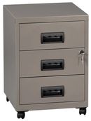 Caisson mobile - 3 tiroirs - gris souris nacré