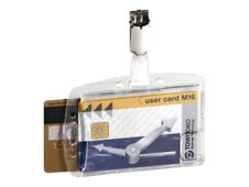 Durable - 25 Portes badges de sécurité fermé - 54 x 85 mm - 2 cartes