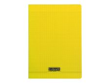 Calligraphe 8000 - Cahier polypro 24 x 32 cm - 192 pages - grands carreaux (Seyes) - jaune