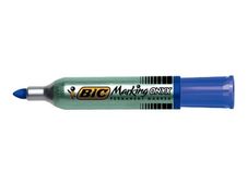 BIC ONYX 1482 - Pack de 12 marqueurs permanents - pointe ogive - bleu