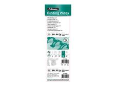 Fellowes - 100 anneaux de reliure en métal - 12 mm - jusqu'à 100 feuilles - argent