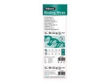 Fellowes - 100 anneaux de reliure en métal - 14 mm - jusqu'à 130 feuilles - argent