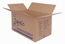 Carton déménagement - 55 cm x 35 cm x 30 cm - Logistipack