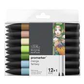 ProMarker - Pack de 13 marqueurs double pointe - manga fantasy