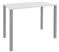 Table Lounge 4 pieds - L140xH105xP80 cm - Pied alu - plateau blanc perle