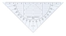 Aristo GEO-DREIECK 1550 - Équerre transparente flexible - 16 cm