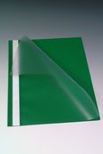 Farde à devis A4 - couverture transparente en PP - vert