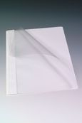 Farde à devis A4 - couverture transparente en PP - blanc