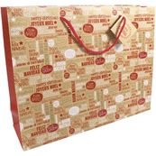 Clairefontaine - Sac cadeau 35 cm x 10 cm x 27,5 cm - cosy in red