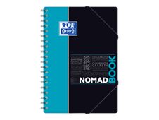 Oxford Etudiants - Cahier Nomadbook B5 (19 x 25 cm) avec pochettes 3 rabats - 160 pages - petits carreaux (5x5 mm) - double spirale - disponible dans différentes couleurs