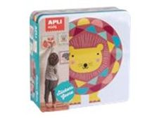 Apli Kids - Boîte métallique jeu de gommettes - lion