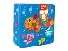 Apli Kids - Boîte métallique jeu de gommettes - poisson