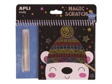 Apli Kids - Cartes à gratter Hiver - 8 feuilles