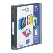 Viquel Propyglass - Classeur à anneaux personnalisable - Dos 35 mm - A4 - noir