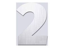 Pickup Alu Brosse - Étiquette autocollante 145 mm - Chiffre 2