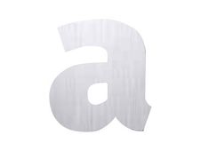 Pickup Alu Brosse - Étiquette autocollante 145 mm - Lettre A