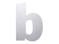 Pickup Alu Brosse - Étiquette autocollante 145 mm - Lettre B