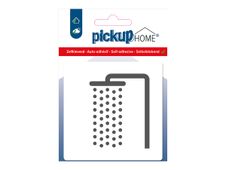 Pickup Home 3D - Plaque Acrylique douche - 9 x 9 cm - blanc