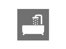 Pickup Home 3D - Plaque Acrylique Salle de bain - 9 x 9 cm - bois