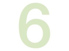 Pickup Glow in the dark - Étiquette autocollante phosphorescente 100 mm - Chiffre 6/9