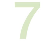 Pickup Glow in the dark - Étiquette autocollante phosphorescente 100 mm - Chiffre 7