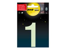 Pickup Glow in the dark - Étiquette autocollante phosphorescente 75 mm - Chiffre 1