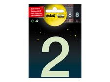 Pickup Glow in the dark - Étiquette autocollante phosphorescente 75 mm - Chiffre 2