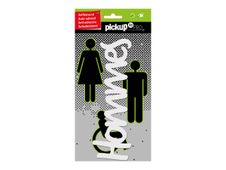 Pickup - Plaque de porte 3D Pro - Hommes - blanc