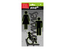 Pickup - Plaque de porte 3D Pro - Femmes - gris